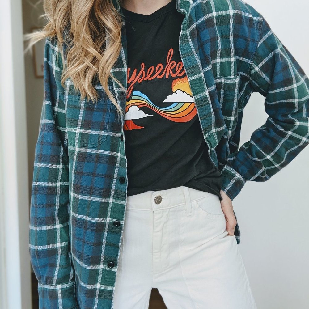J. Crew heavy cotton flannel